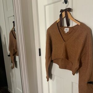 BDG Tan V-Neck Sweater